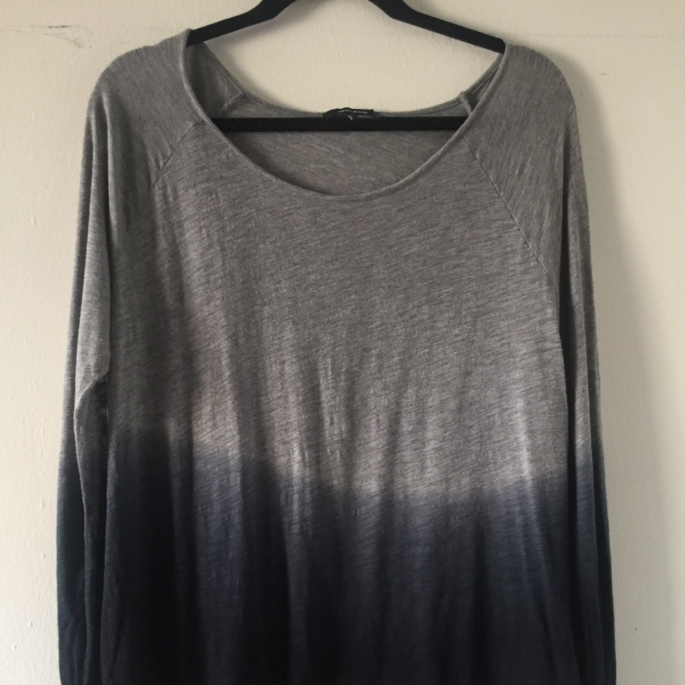 Ombre Angled Cut Shirt